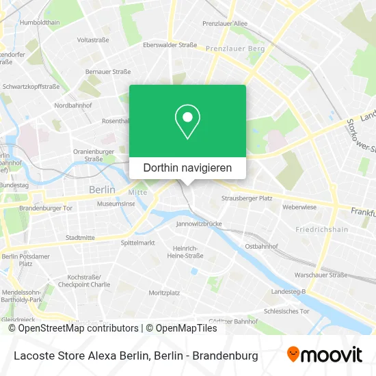 Lacoste Store Alexa Berlin Karte