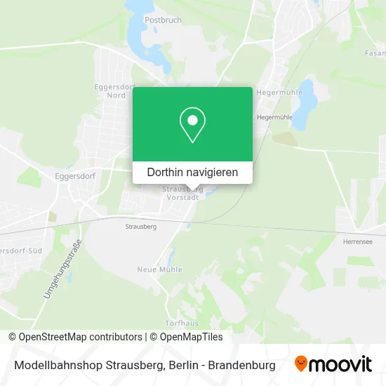 Modellbahnshop Strausberg Karte