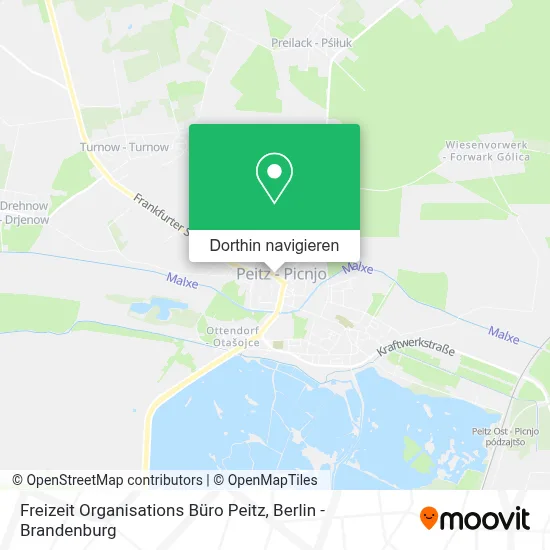 Freizeit Organisations Büro Peitz Karte