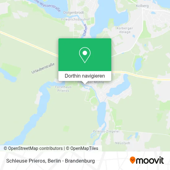 Schleuse Prieros Karte