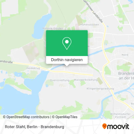 Roter Stahl Karte