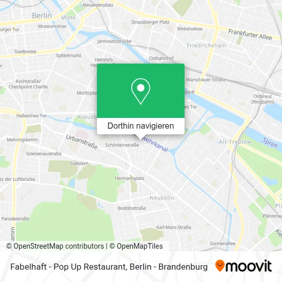Fabelhaft - Pop Up Restaurant Karte