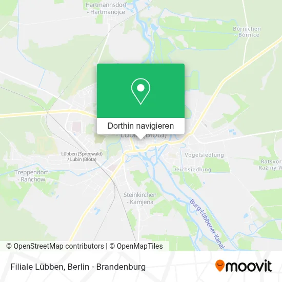 Filiale Lübben Karte