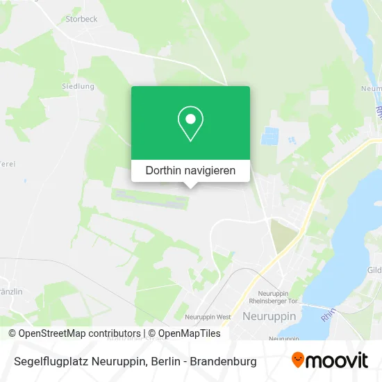 Segelflugplatz Neuruppin Karte
