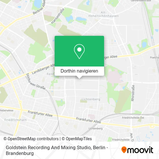 Goldstein Recording And Mixing Studio Karte