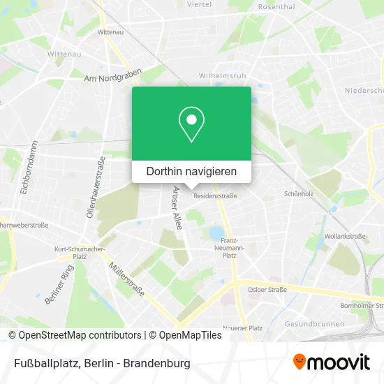 Fußballplatz Karte