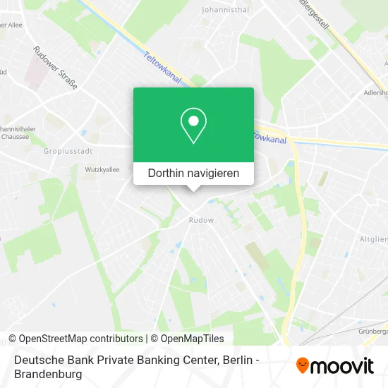 Deutsche Bank Private Banking Center Karte