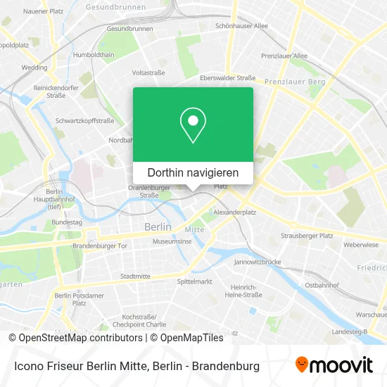Icono Friseur Berlin Mitte Karte