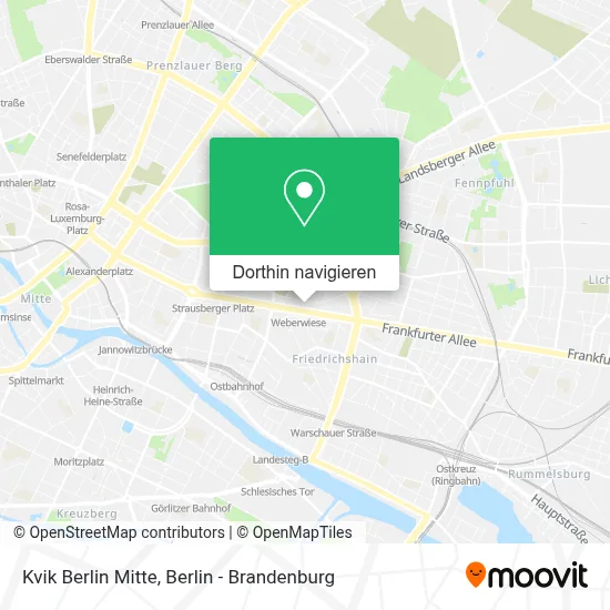 Kvik Berlin Mitte Karte