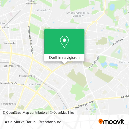 Asia Markt Karte