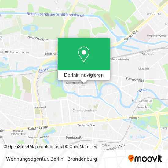 Wohnungsagentur Karte