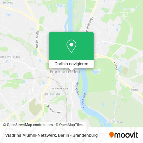 Viadrina Alumni-Netzwerk Karte