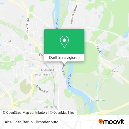 Alte Oder Karte