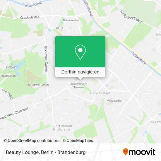 Beauty Lounge Karte