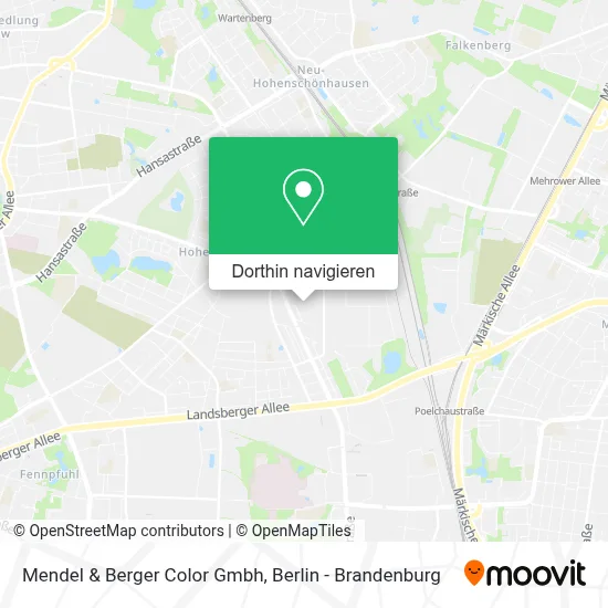 Mendel & Berger Color Gmbh Karte
