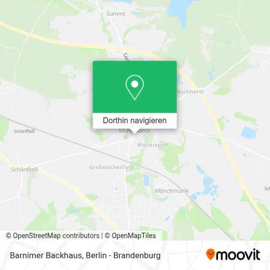 Barnimer Backhaus Karte