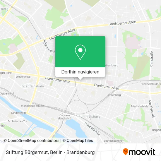 Stiftung Bürgermut Karte