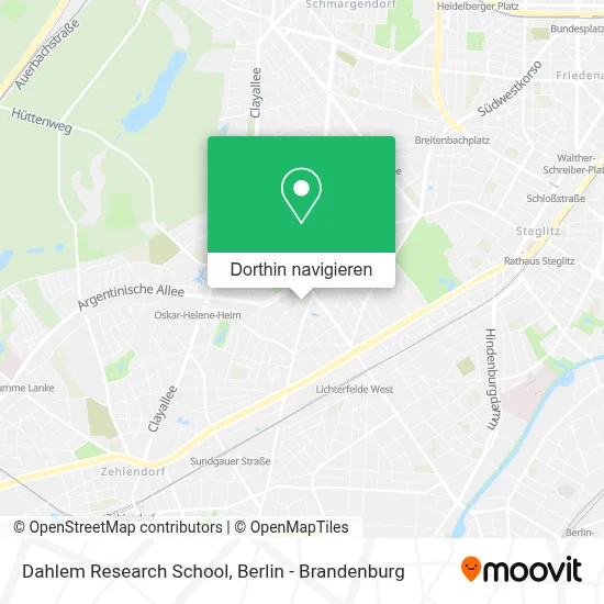 Dahlem Research School Karte