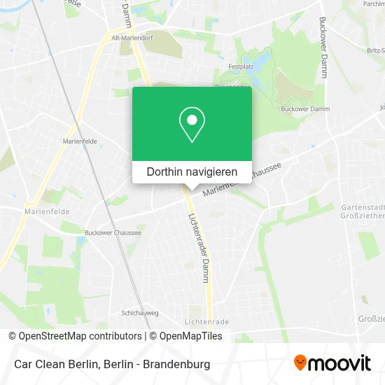 Car Clean Berlin Karte