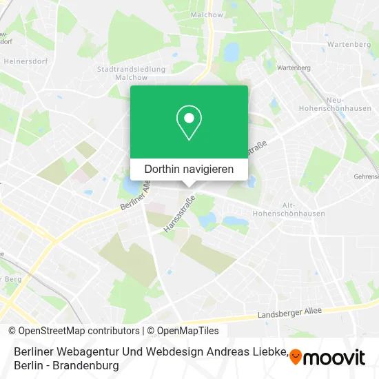 Berliner Webagentur Und Webdesign Andreas Liebke Karte