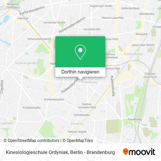 Kinesiologieschule Ordyniak Karte