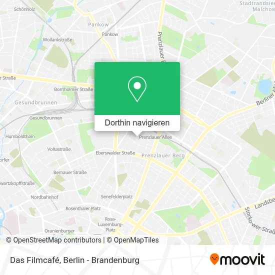 Das Filmcafé Karte