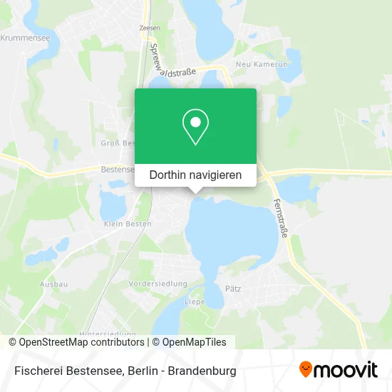 Fischerei Bestensee Karte