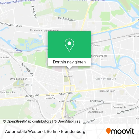 Automobile Westend Karte