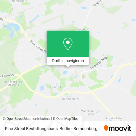Rico Streul Bestattungshaus Karte