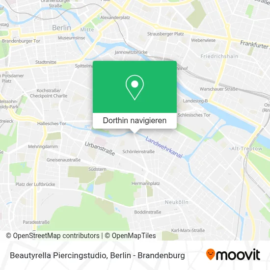 Beautyrella Piercingstudio Karte