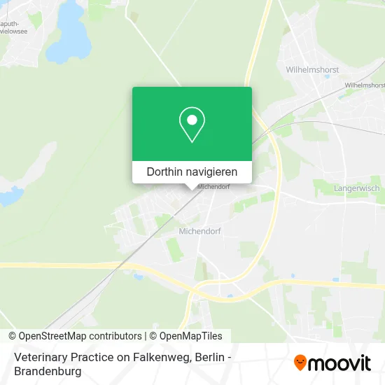 Veterinary Practice on Falkenweg Karte