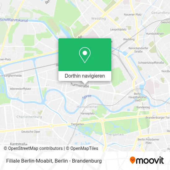 Filiale Berlin-Moabit Karte