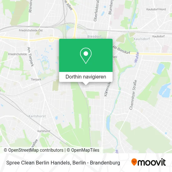 Spree Clean Berlin Handels Karte