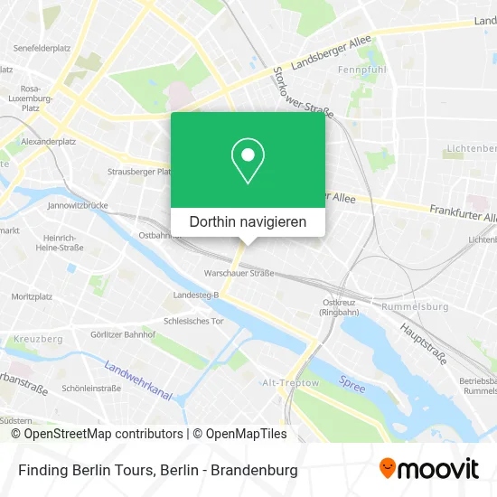 Finding Berlin Tours Karte