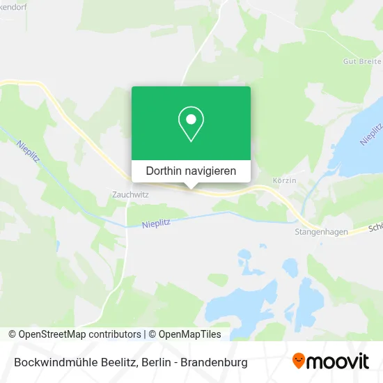 Bockwindmühle Beelitz Karte