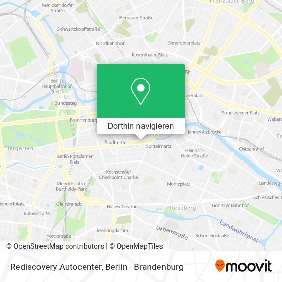 Rediscovery Autocenter Karte