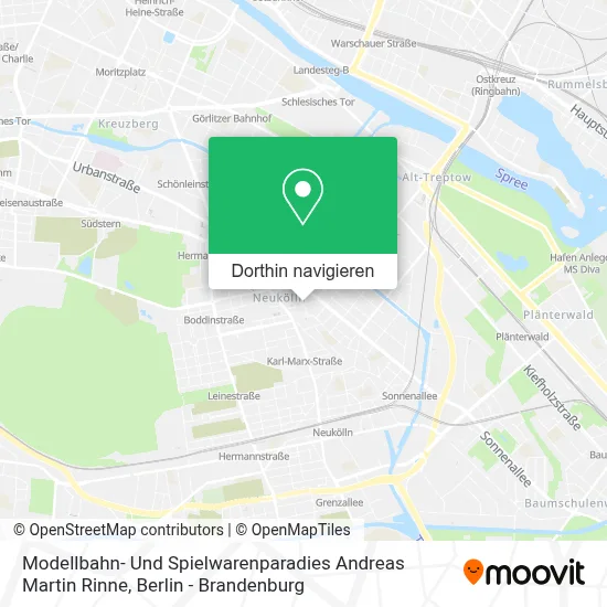 Modellbahn- Und Spielwarenparadies Andreas Martin Rinne Karte
