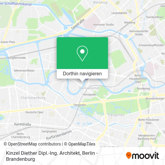 Kinzel Diether Dipl.-Ing. Architekt Karte