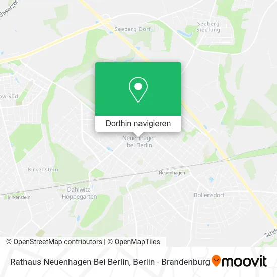 Rathaus Neuenhagen Bei Berlin Karte