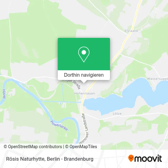 Rösis Naturhytte Karte