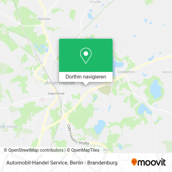 Automobil-Handel Service Karte
