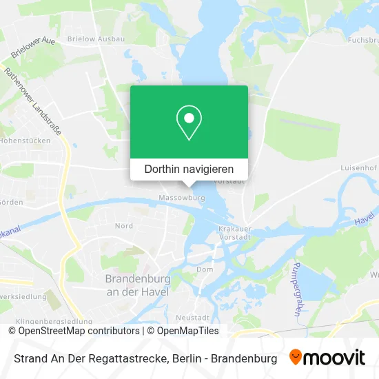 Strand An Der Regattastrecke Karte