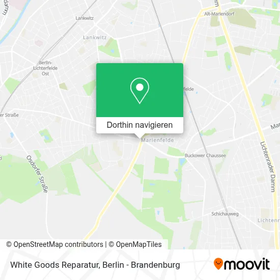 White Goods Reparatur Karte