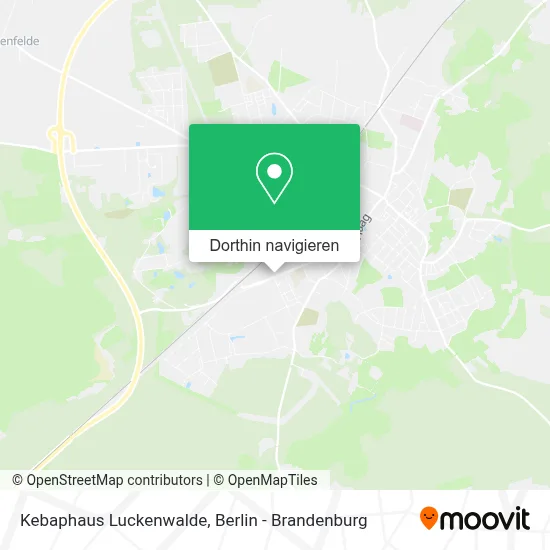 Kebaphaus Luckenwalde Karte