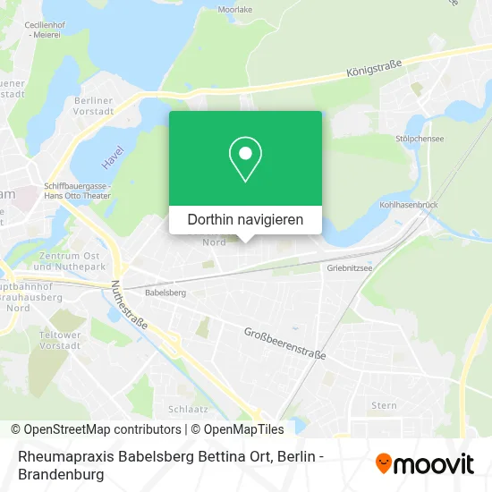 Rheumapraxis Babelsberg Bettina Ort Karte