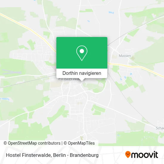 Hostel Finsterwalde Karte
