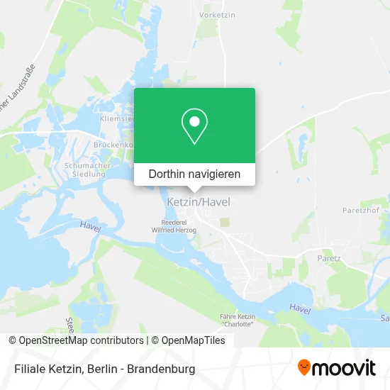 Filiale Ketzin Karte