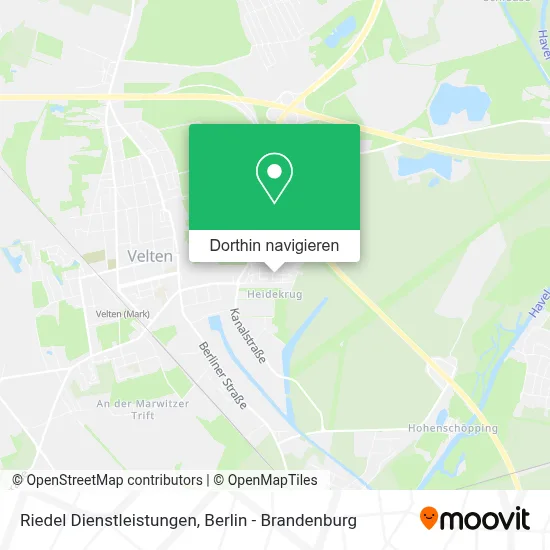 Riedel Dienstleistungen Karte