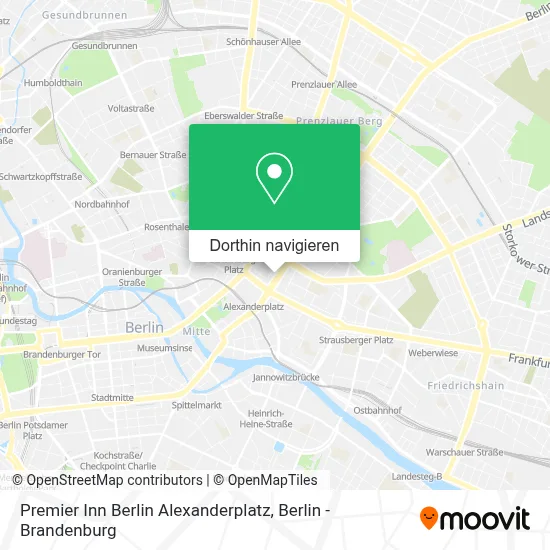 Premier Inn Berlin Alexanderplatz Karte
