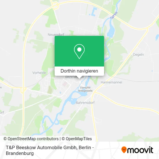 T&P Beeskow Automobile Gmbh Karte